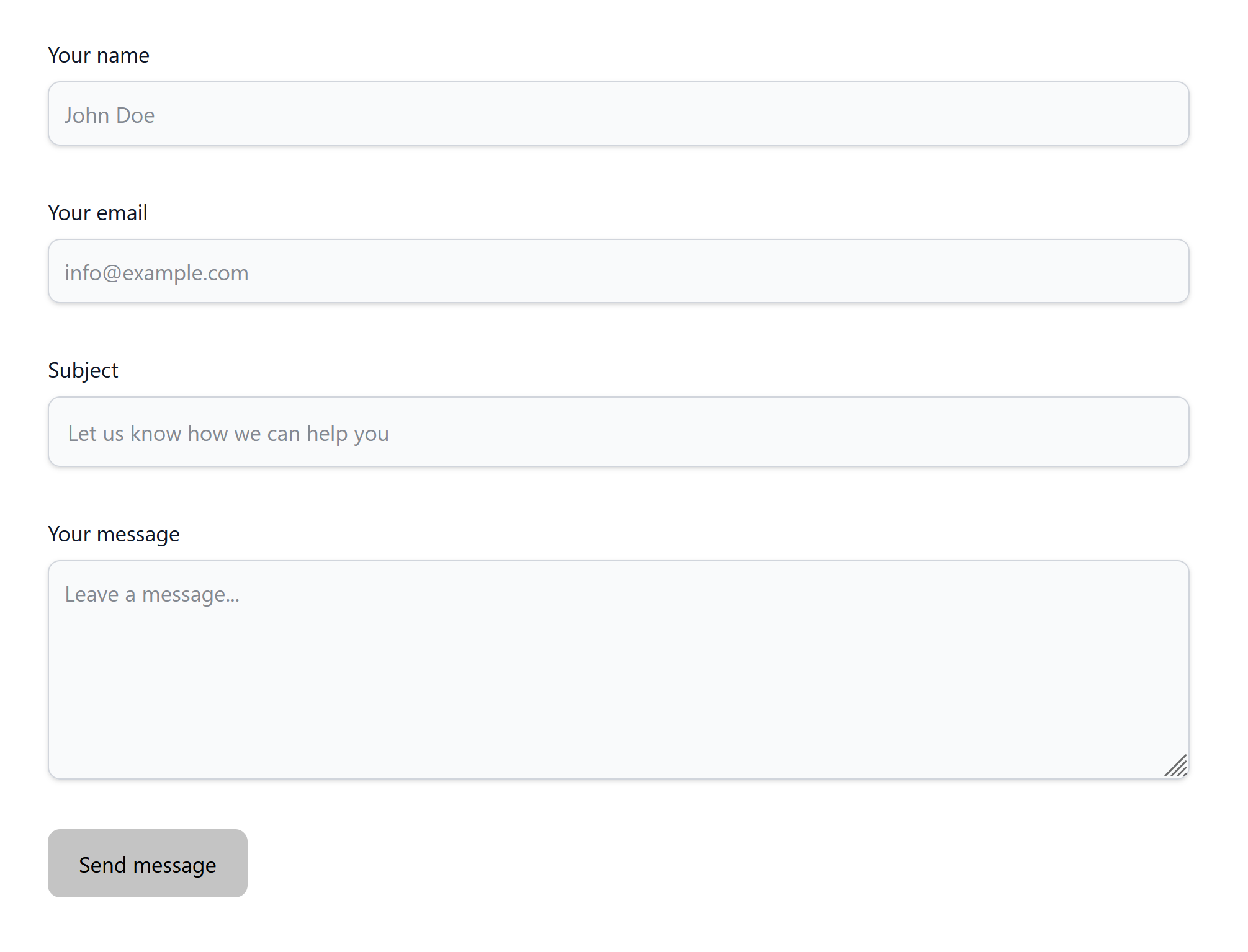 Screenshot Formulier